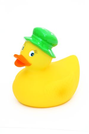 rubber duck bath toyの写真素材