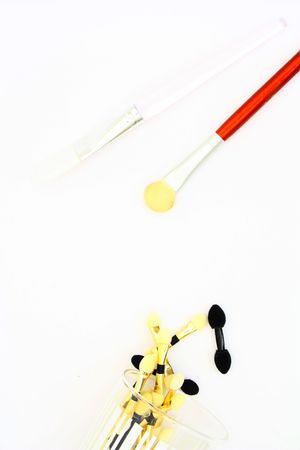 Makeup brushesの写真素材