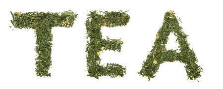 Word TEA green teaの写真素材