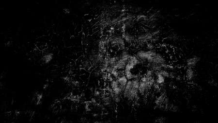black texture background of old concrete. grunge background.の写真素材