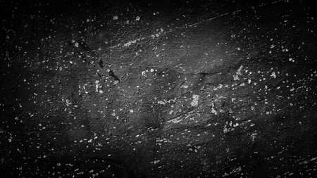black texture background of old concrete. grunge background.の写真素材