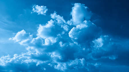 abstract blue background soft cloudyの写真素材