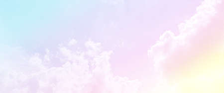 abstract soft cloudy background with pastel gradient colorの写真素材