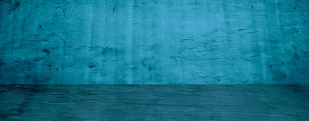 grunge blue concrete texture studio room wall background for displays productの写真素材