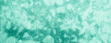 blue mint pastel abstract concrete wall texture background, panoramic backgroundの写真素材