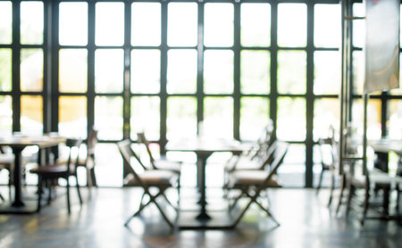 Blur background restaurant