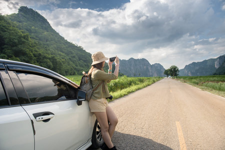 photo of leg woman in car during morning time holiday