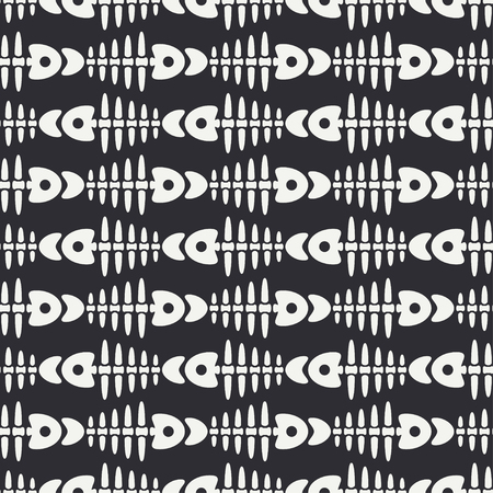 Fish bone outline image designのイラスト素材