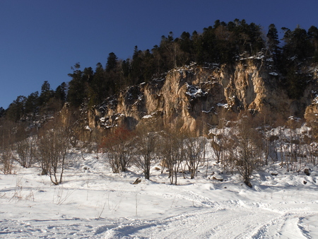 Mountain plateau Lago-Nakiの写真素材