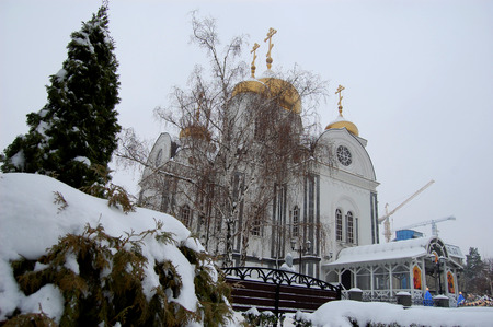 Troop Alexander Nevsky churchの写真素材