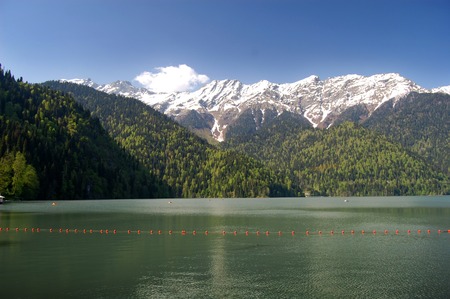 Glacier National Park, Montana.Mountain summer lake in Russiaの写真素材