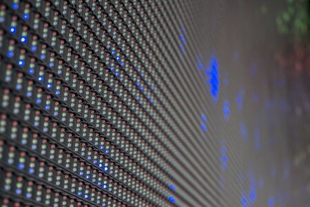 Led screen panel with three diodes closeup patternの写真素材