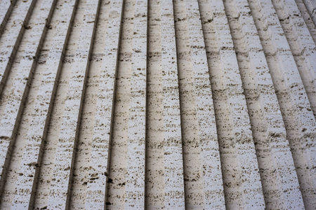 Tuff is vulcanic stone. Historical buildings in the are made from it.の写真素材