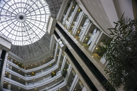 Gelendghik, Russia - November 02, 2016: Lobby in a modern hotel Kempinski on November 02, 2016のeditorial素材