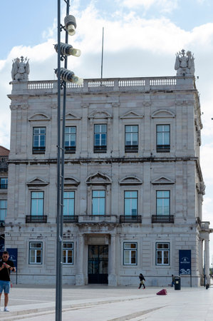 Lisbon, Portugal 14 of July 2021. A view of the famous spot Praca do Comercio. Lisbon, Portugalのeditorial素材