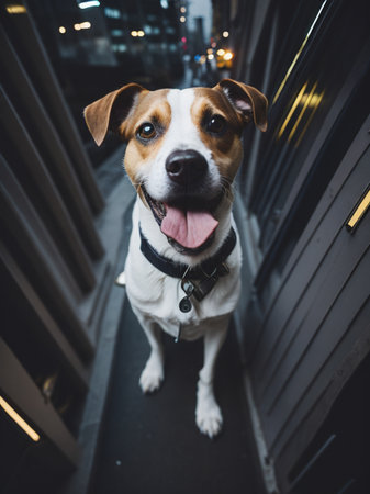 Cute dog jack russell terrierの素材