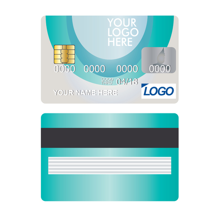Illustration Credit Card Icon Isolated on whiteのイラスト素材