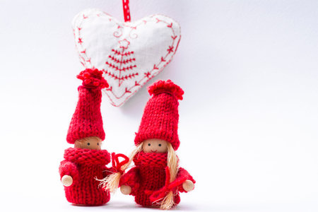 Illustration of a Happy Valentines Day Card