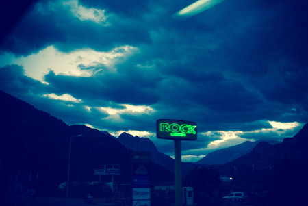 Terrible landscape with clouds and mountains. Scary apocalyptic landscape with mountainsの写真素材
