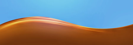 Vast desert And the sky at noon backgroundの写真素材