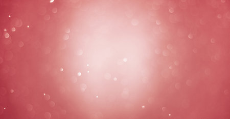 Bokeh background and bubbles reflecting pastel pinkの写真素材