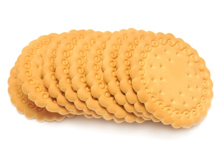 Cookies isolated on a white backgroundの写真素材