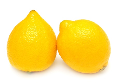Lemon isolated on white backgroundの写真素材