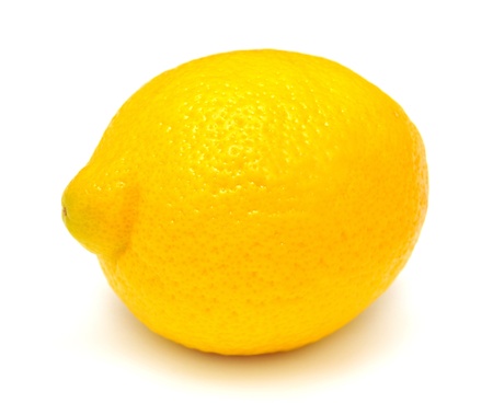 Lemon isolated on white backgroundの写真素材