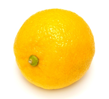 Lemon isolated on white backgroundの写真素材