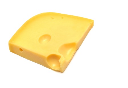 Cheese isolated on white backgroundの写真素材