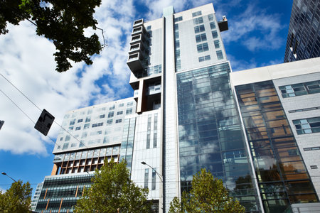 Modern corporate buildings