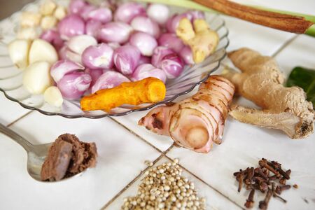 Spices and herb for cooking ingredientの写真素材