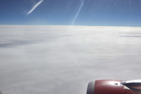 This view from window plane on Astralian continent on summer dayの写真素材