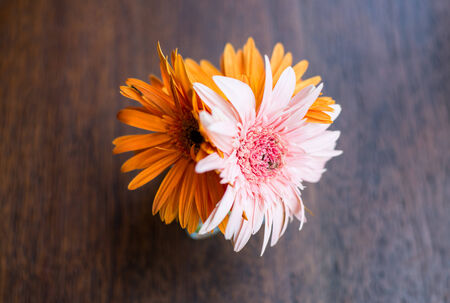 Decoration artificial flower , orange , yelow ,pinkの写真素材