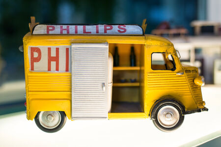 Retro toy car detailのeditorial素材