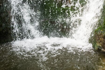 indoor waterfall interiorの写真素材