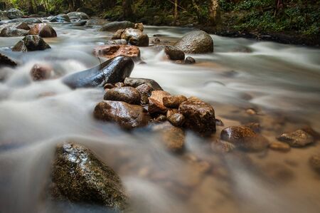 Rock and riverの写真素材