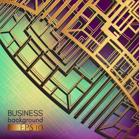 3d geometric shape. Abstract background. Modern technology. Business background.のイラスト素材