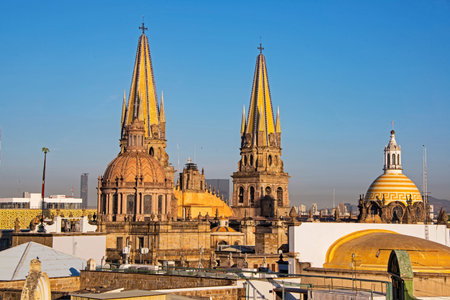 Cathedral of the Assumption of Our Lady, Guadalajara, Mexicoの写真素材