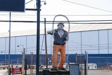 BRADDOCK, PA, USA - 21 OCT 2020: US Steel Edgar Thomson Plant, Mon Valley Worksのeditorial素材