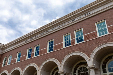 AUBURN ALABAMA, USA - JUNE 18, 2020 - Woltosz Engineering Research Laboratory by Carroll Commons on the Auburn University campus, building exteriorのeditorial素材