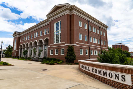 AUBURN ALABAMA, USA - JUNE 18, 2020 - Woltosz Engineering Research Laboratory by Carroll Commons on the Auburn University campus, building exteriorのeditorial素材