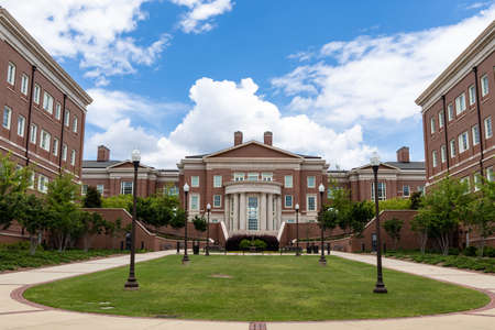 AUBURN ALABAMA, USA - JUNE 18, 2020 - View of the McCartney Terrace as seen from Carroll Commons on the Auburn University Campusのeditorial素材