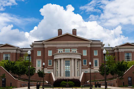 AUBURN ALABAMA, USA - JUNE 18, 2020 - View of the McCartney Terrace as seen from Carroll Commons on the Auburn University Campusのeditorial素材