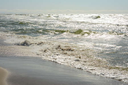 Sea with wavesの写真素材