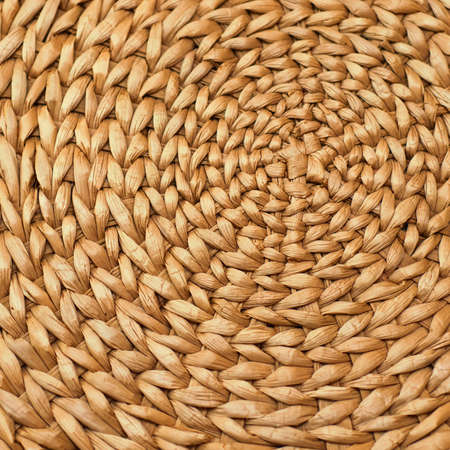 Texture of woven strawの写真素材