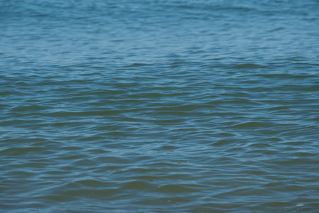 Ripples on the waterの写真素材