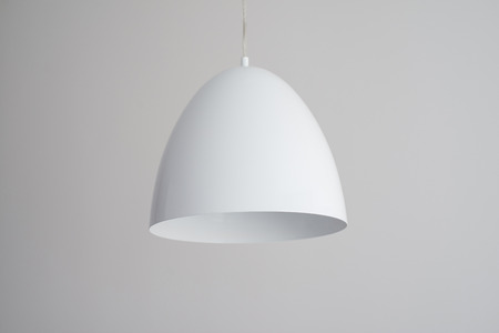 White lamp on a white backgroundの写真素材