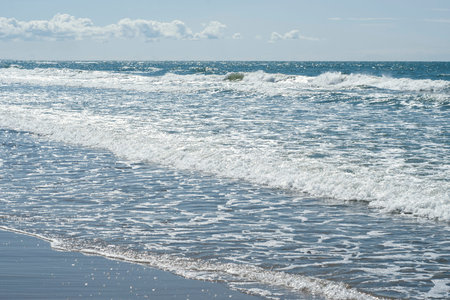 Baltic Sea with wavesの写真素材