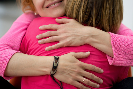 Two women are huggingの素材 [FY310100704764]